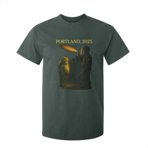 Resist Frog Political Poste T Shirt For Kid Free Portland Vintage Protest Graphic TS02 Dark Forest Green Print Your Wear