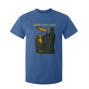 Resist Frog Political Poste T Shirt For Kid Free Portland Vintage Protest Graphic TS02 Royal Blue Print Your Wear