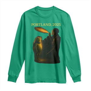 Resist Frog Political Poste Long Sleeve Shirt Free Portland Vintage Protest Graphic TS02 Irish Green Print Your Wear