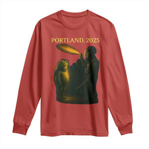 Resist Frog Political Poste Long Sleeve Shirt Free Portland Vintage Protest Graphic TS02 Red Print Your Wear