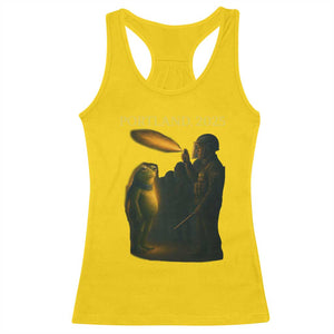 Resist Frog Political Poste Racerback Tank Top Free Portland Vintage Protest Graphic TS02 Daisy Print Your Wear