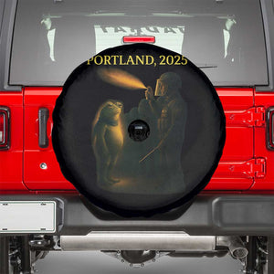Resist Frog Political Poste Spare Tire Cover Free Portland Vintage Protest Graphic TS02 Black Print Your Wear