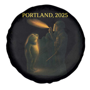 Resist Frog Political Poste Spare Tire Cover Free Portland Vintage Protest Graphic TS02 Print Your Wear