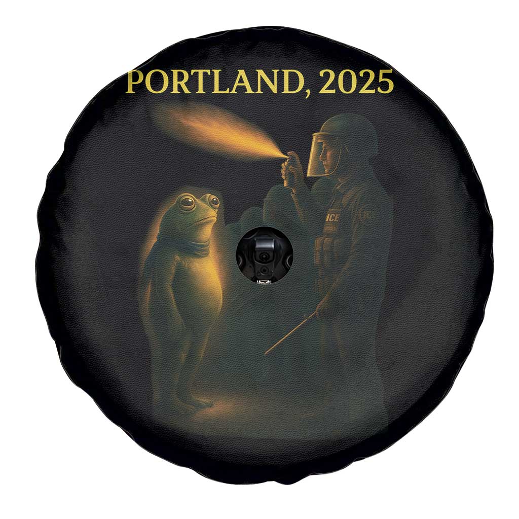 Resist Frog Political Poste Spare Tire Cover Free Portland Vintage Protest Graphic TS02 Print Your Wear