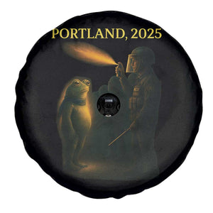 Resist Frog Political Poste Spare Tire Cover Free Portland Vintage Protest Graphic TS02 Print Your Wear