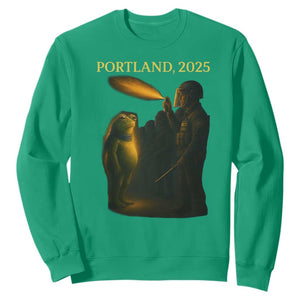 Resist Frog Political Poste Sweatshirt Free Portland Vintage Protest Graphic TS02 Irish Green Print Your Wear