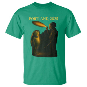 Resist Frog Political Poste T Shirt Free Portland Vintage Protest Graphic TS02 Irish Green Print Your Wear