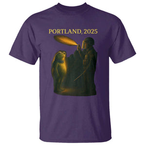 Resist Frog Political Poste T Shirt Free Portland Vintage Protest Graphic TS02 Purple Print Your Wear