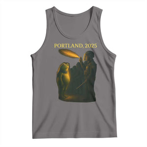 Resist Frog Political Poste Tank Top Free Portland Vintage Protest Graphic TS02 Deep Heather Print Your Wear