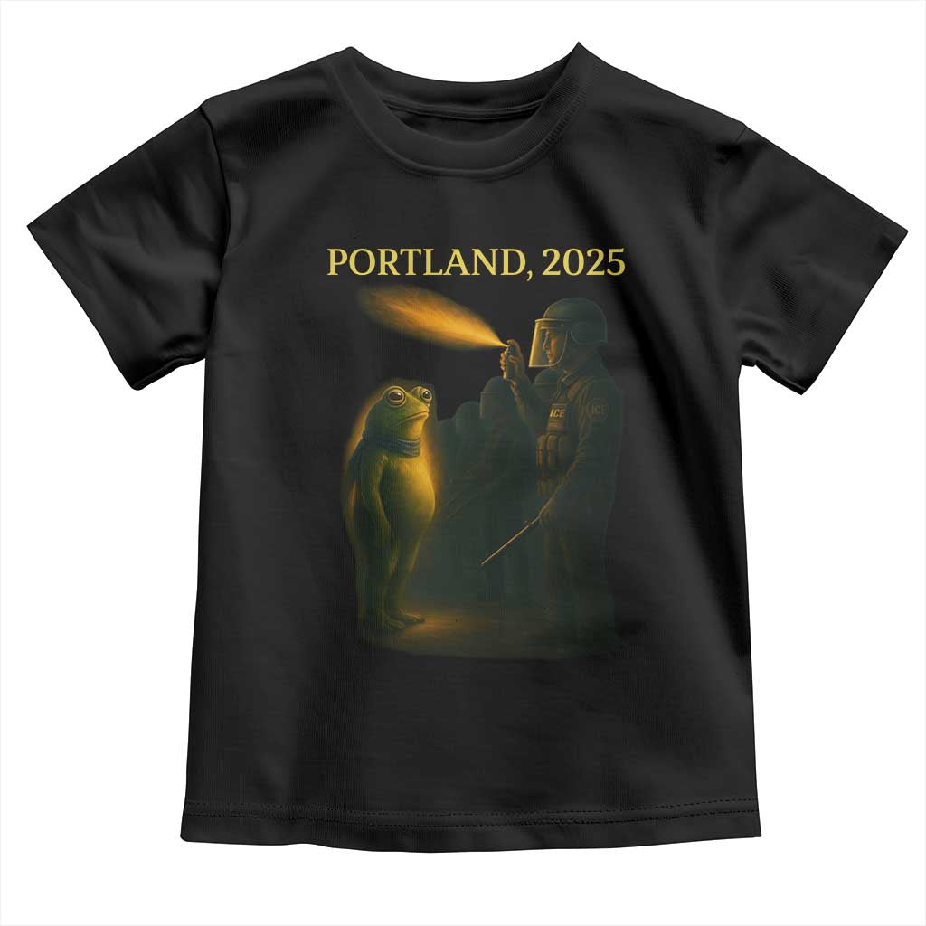 Resist Frog Political Poste Toddler T Shirt Free Portland Vintage Protest Graphic TS02 Black Print Your Wear