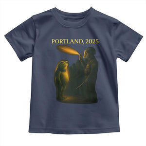Resist Frog Political Poste Toddler T Shirt Free Portland Vintage Protest Graphic TS02 Navy Print Your Wear