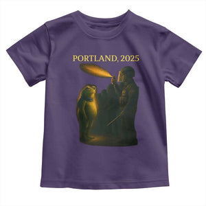 Resist Frog Political Poste Toddler T Shirt Free Portland Vintage Protest Graphic TS02 Purple Print Your Wear