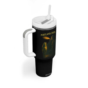 Resist Frog Political Poste Tumbler With Handle Free Portland Vintage Protest Graphic TS02 Print Your Wear