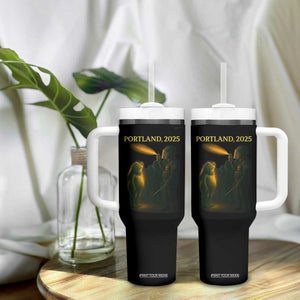 Resist Frog Political Poste Tumbler With Handle Free Portland Vintage Protest Graphic TS02 Print Your Wear