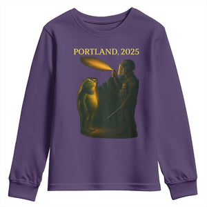 Resist Frog Political Poste Youth Sweatshirt Free Portland Vintage Protest Graphic TS02 Purple Print Your Wear