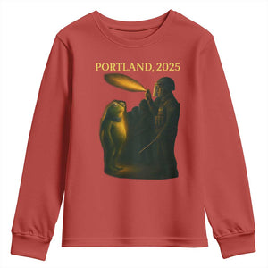 Resist Frog Political Poste Youth Sweatshirt Free Portland Vintage Protest Graphic TS02 Red Print Your Wear