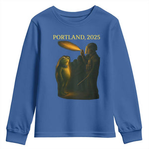 Resist Frog Political Poste Youth Sweatshirt Free Portland Vintage Protest Graphic TS02 Royal Blue Print Your Wear