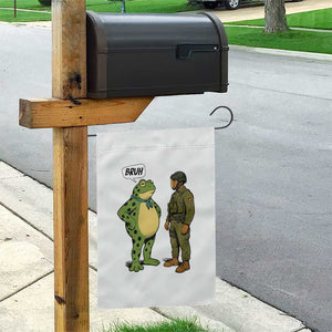 Funny Frog Bruh Resist Meme Garden Flag Free Portland Oregon Political Satire TS02 Print Your Wear