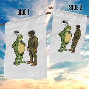 Funny Frog Bruh Resist Meme Garden Flag Free Portland Oregon Political Satire TS02 Print Your Wear