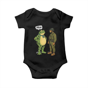Funny Frog Bruh Resist Meme Baby Onesie Free Portland Oregon Political Satire TS02 Black Print Your Wear