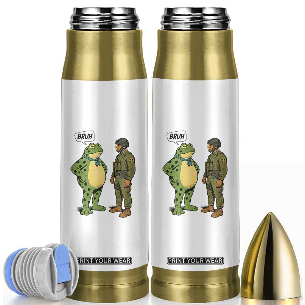 Funny Frog Bruh Resist Meme Bullet Tumbler Free Portland Oregon Political Satire TS02 White Print Your Wear