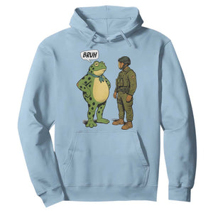Funny Frog Bruh Resist Meme Hoodie Free Portland Oregon Political Satire TS02 Light Blue Print Your Wear
