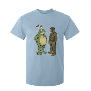 Funny Frog Bruh Resist Meme T Shirt For Kid Free Portland Oregon Political Satire TS02 Light Blue Print Your Wear
