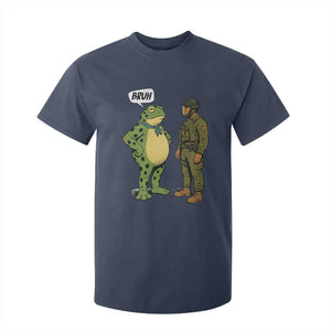 Funny Frog Bruh Resist Meme T Shirt For Kid Free Portland Oregon Political Satire TS02 Navy Print Your Wear