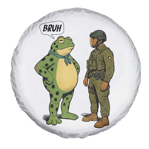 Funny Frog Bruh Resist Meme Spare Tire Cover Free Portland Oregon Political Satire TS02 Print Your Wear
