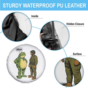 Funny Frog Bruh Resist Meme Spare Tire Cover Free Portland Oregon Political Satire TS02 Print Your Wear