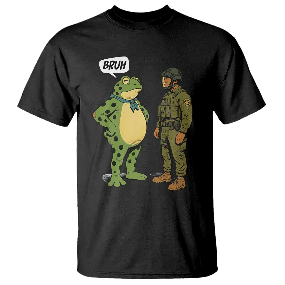 Funny Frog Bruh Resist Meme T Shirt Free Portland Oregon Political Satire TS02 Black Print Your Wear