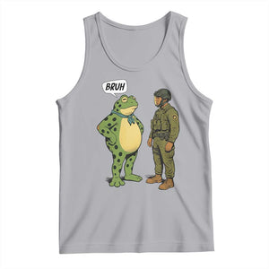 Funny Frog Bruh Resist Meme Tank Top Free Portland Oregon Political Satire TS02 Athletic Heather Print Your Wear