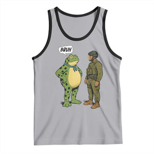 Funny Frog Bruh Resist Meme Tank Top Free Portland Oregon Political Satire TS02 Athletic Heather Black Print Your Wear