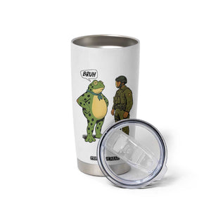 Funny Frog Bruh Resist Meme Tumbler Cup Free Portland Oregon Political Satire TS02 Print Your Wear