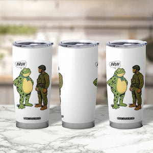 Funny Frog Bruh Resist Meme Tumbler Cup Free Portland Oregon Political Satire TS02 Print Your Wear
