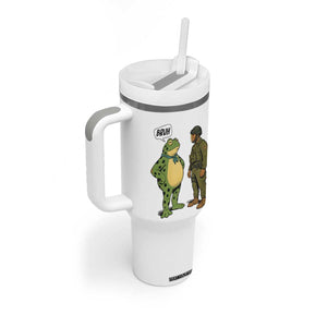 Funny Frog Bruh Resist Meme Tumbler With Handle Free Portland Oregon Political Satire TS02 Print Your Wear