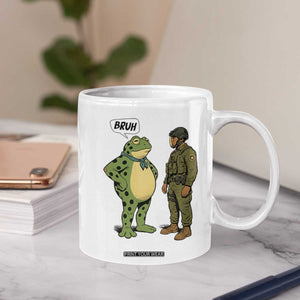 Funny Frog Bruh Resist Meme Coffee Mug Free Portland Oregon Political Satire TS02 Print Your Wear