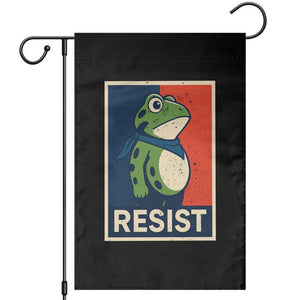 Portland 2025 Protest Garden Flag Frog Resist Against Pepper Spray TS02 Black Print Your Wear