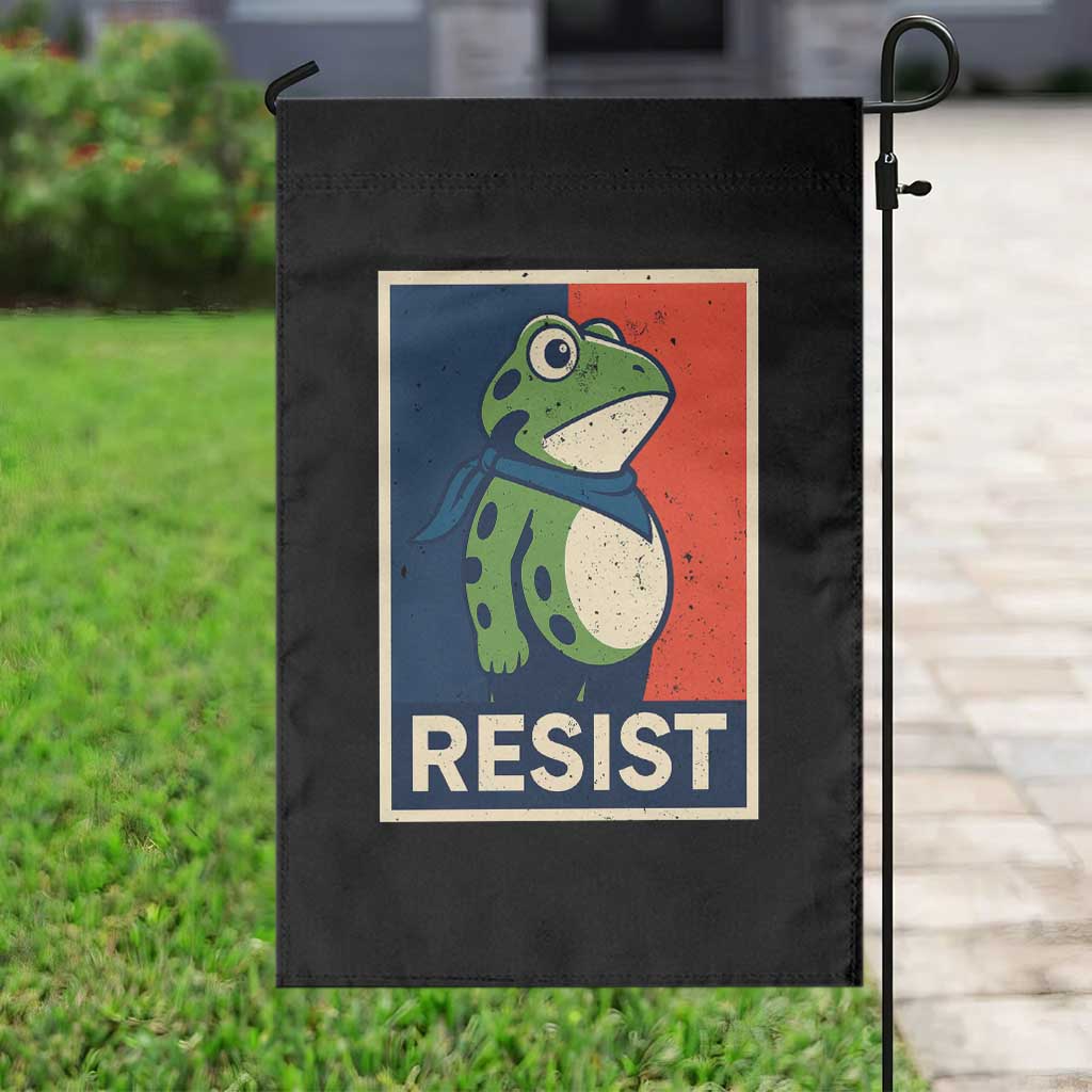 Portland 2025 Protest Garden Flag Frog Resist Against Pepper Spray TS02 Print Your Wear