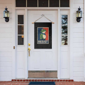 Portland 2025 Protest Garden Flag Frog Resist Against Pepper Spray TS02 Print Your Wear