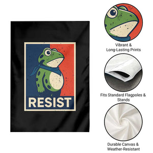 Portland 2025 Protest Garden Flag Frog Resist Against Pepper Spray TS02 Print Your Wear