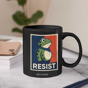 Portland 2025 Protest Coffee Mug Frog Resist Against Pepper Spray TS02 Print Your Wear