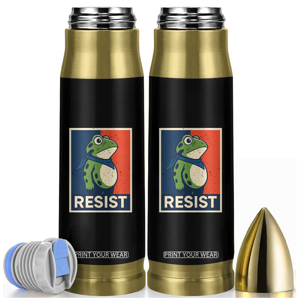 Portland 2025 Protest Bullet Tumbler Frog Resist Against Pepper Spray TS02 Black Print Your Wear