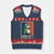 Portland 2025 Protest V-Neck Knit Sweater Vest Frog Resist Against Pepper Spray - Print Your Wear