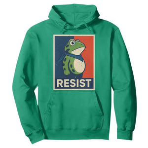 Portland 2025 Protest Hoodie Frog Resist Against Pepper Spray TS02 Irish Green Print Your Wear