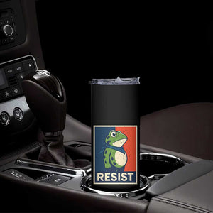 Portland 2025 Protest Skinny Tumbler Frog Resist Against Pepper Spray TS02 Print Your Wear