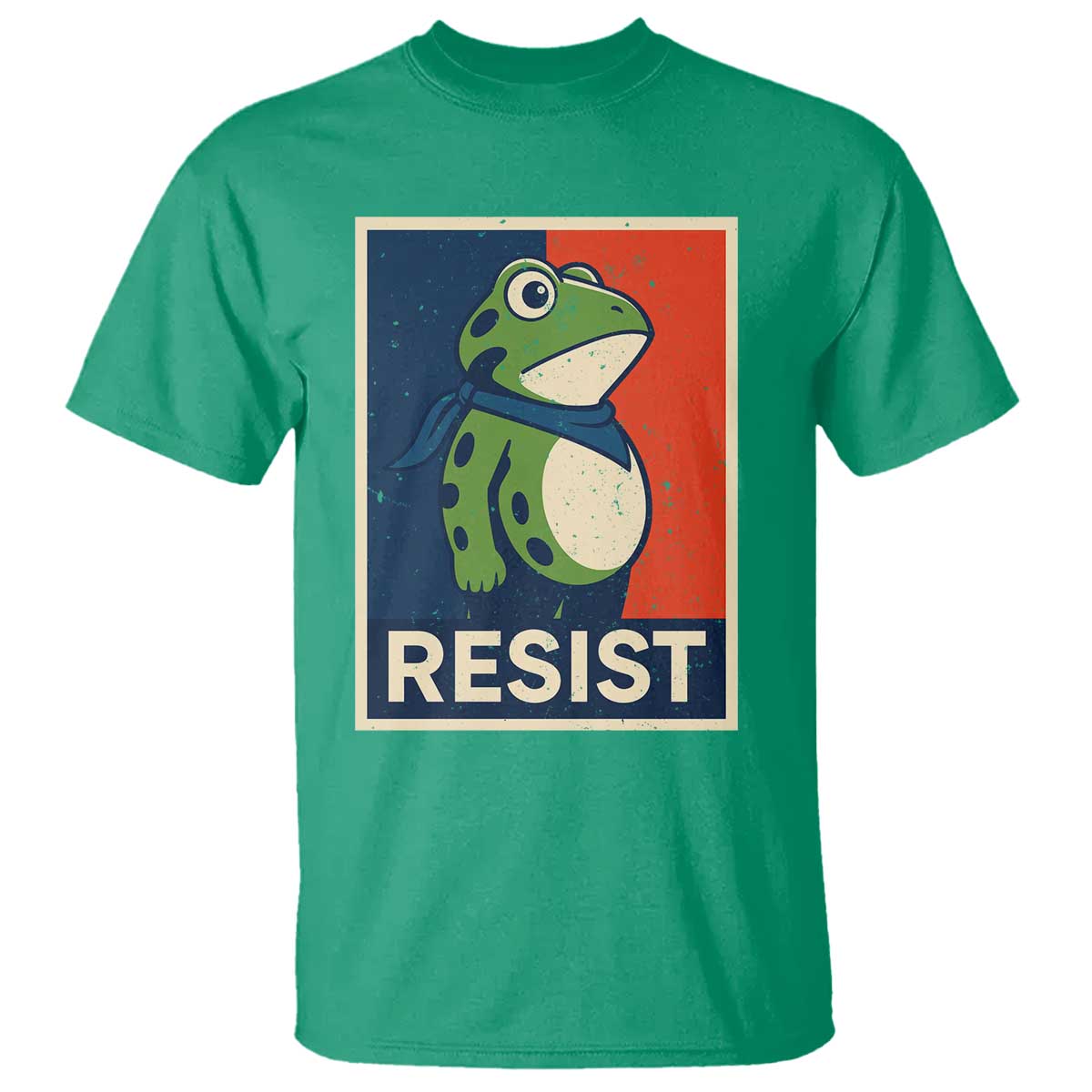 Portland 2025 Protest T Shirt Frog Resist Against Pepper Spray TS02 Irish Green Print Your Wear