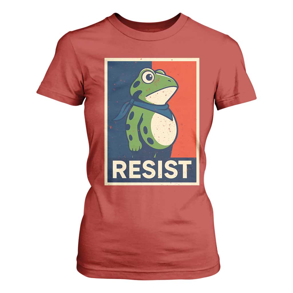 Portland 2025 Protest T Shirt For Women Frog Resist Against Pepper Spray TS02 Red Print Your Wear