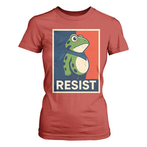 Portland 2025 Protest T Shirt For Women Frog Resist Against Pepper Spray TS02 Red Print Your Wear