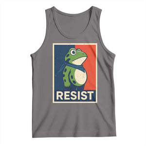 Portland 2025 Protest Tank Top Frog Resist Against Pepper Spray TS02 Deep Heather Print Your Wear